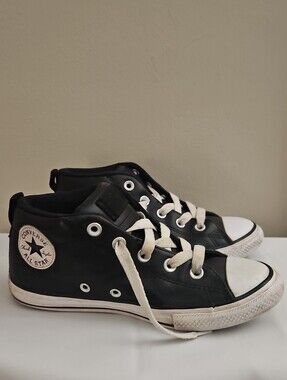 Converse Sneakers. Kids Size 3. Black & White